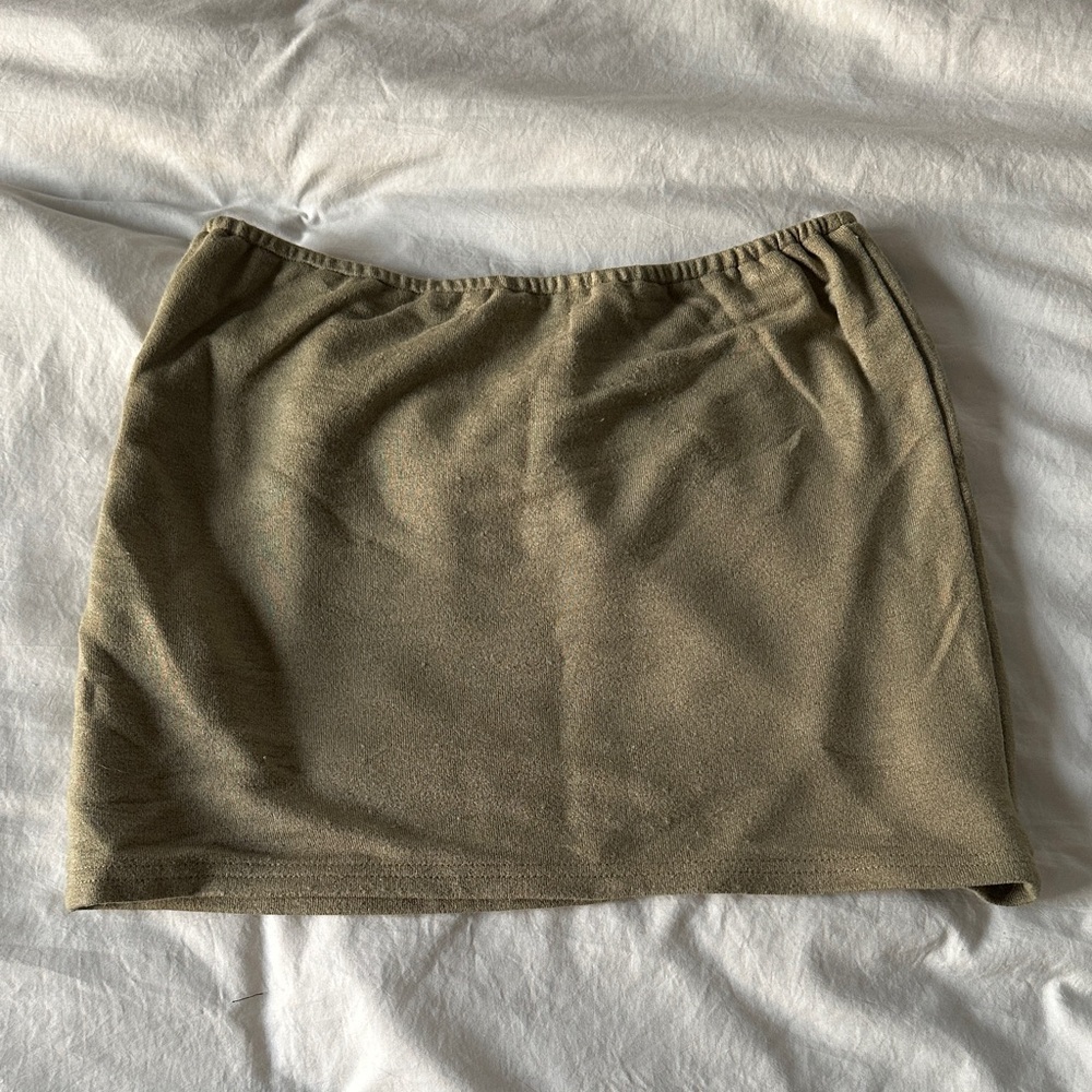 Edikted Olive Mini Skirt